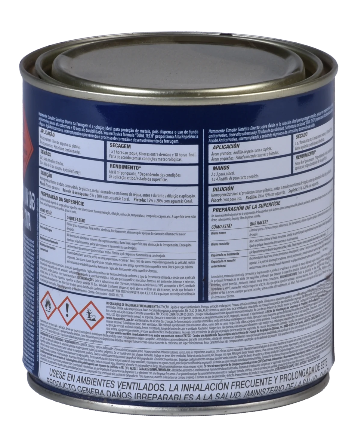 HAMMERITE LISO BRILLANTE 800ML - Imagen 2